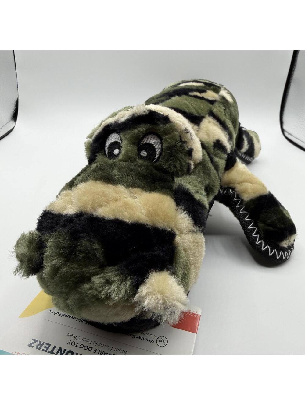 ZippyPaws Z-Stitch Grunterz Camron The Camo Gator Grunter Squeaker Zippy Paws - Picture 6 of 7
